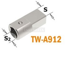 Perėjimo antgalis TW-A912,. S2=9x12 mm